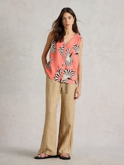 White Stuff Pink Delilah Button Top - Image 1 of 6