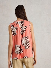 White Stuff Pink Delilah Button Top - Image 2 of 6