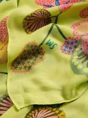 White Stuff Yellow Suki Floral Printed Scarf - Image 3 of 3