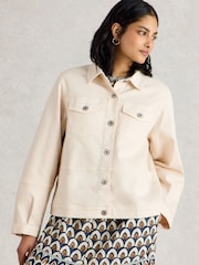 White Stuff Natural Camille Denim Jacket - Image 1 of 6