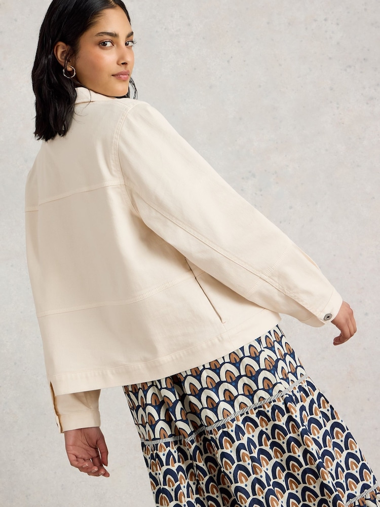 White Stuff Natural Camille Denim Jacket - Image 2 of 6
