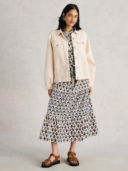 White Stuff Natural Camille Denim Jacket - Image 3 of 6