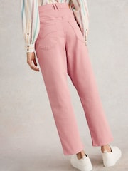 White Stuff Pink Blake Straight Crop Jeans - Image 2 of 4