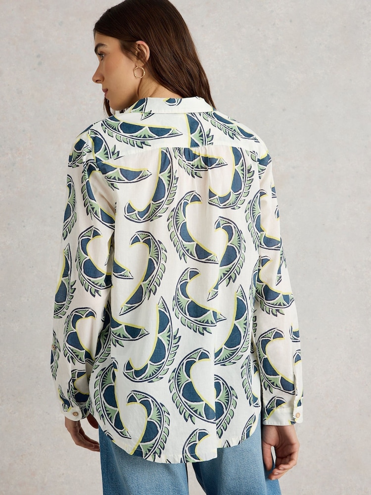White Stuff White Sophie 100% Organic Cotton Shirt - Image 2 of 6