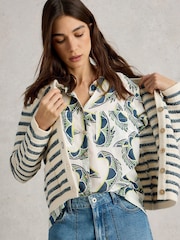 White Stuff White Sophie 100% Organic Cotton Shirt - Image 3 of 6
