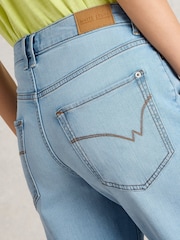 White Stuff Blue Blake Straight Crop Jeans - Image 4 of 4