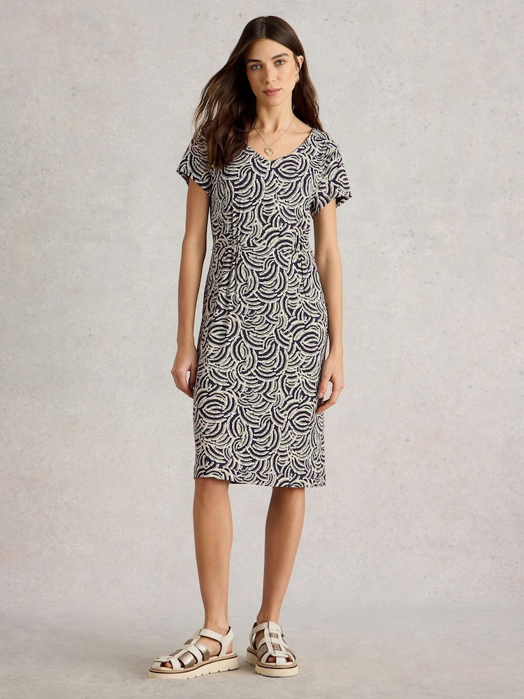 White Stuff Blue Tallie Jersey Dress - Image 1 of 6
