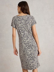 White Stuff Blue Tallie Jersey Dress - Image 3 of 6