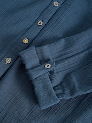 White Stuff Blue Annie Double Cotton Cloth Shirt - Image 6 of 6
