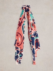 White Stuff Pink Calypso Carnival Printed Scarf - Image 1 of 3