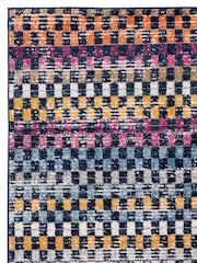 Multi Muse Check Bright Rug - Image 6 of 6