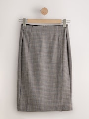 Brown Mini Check Pencil Skirt - Image 6 of 8