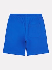 Aqua Blue - New Balance Kids French Terry Stacked Logo 100% Cotton Shorts - Imagen 2 de 3