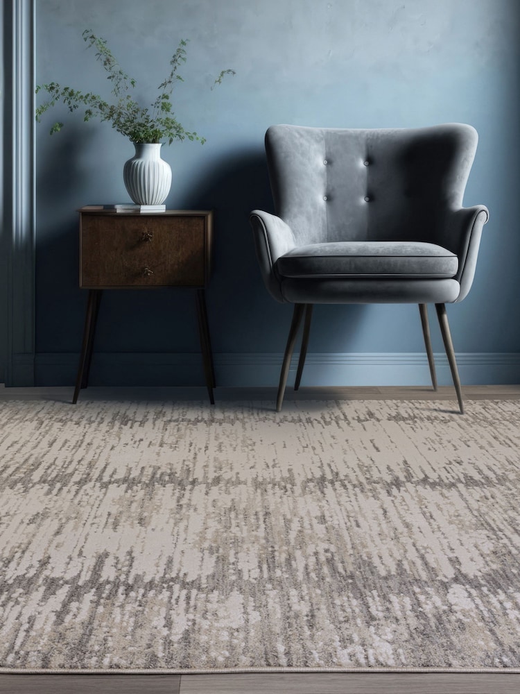 Asiatic Rugs Grey Anders Distress Rug - Image 1 of 6