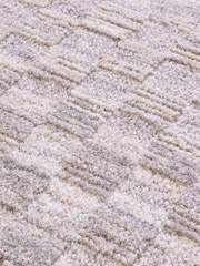 Grey Laurent Check Rug - Image 4 of 6