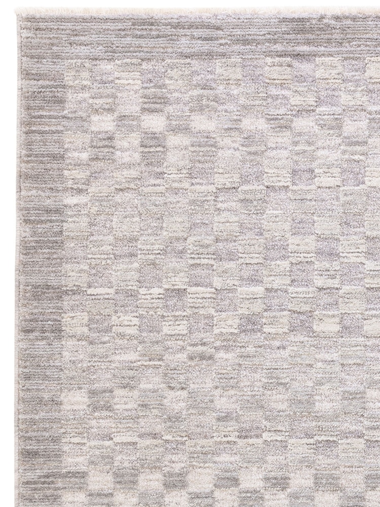 Grey Laurent Check Rug - Image 6 of 6