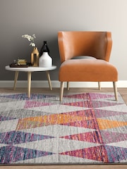 Asiatic Rugs Pink Muse Harlequin Rug - Image 1 of 6
