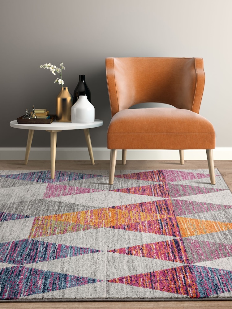 Asiatic Rugs Pink Muse Harlequin Rug - Image 1 of 6