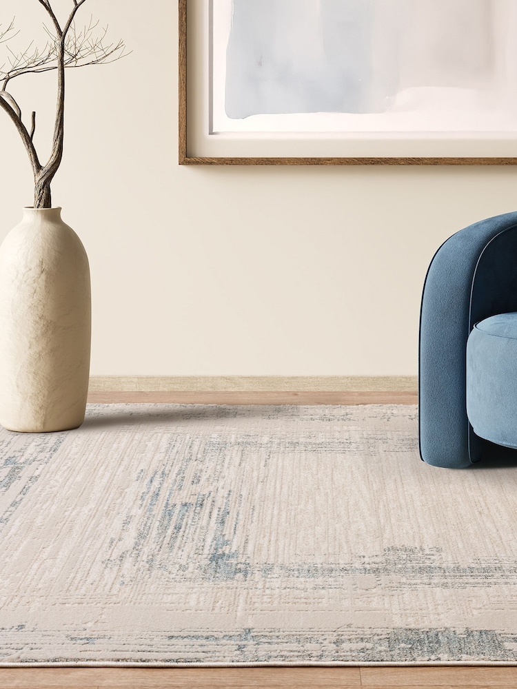 Asiatic Rugs Blue Anders Outline Rug - Image 1 of 6
