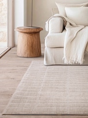 Asiatic Rugs Cream Laurent Grid Rug - Image 1 of 6