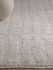 Asiatic Rugs Cream Laurent Grid Rug - Image 3 of 6