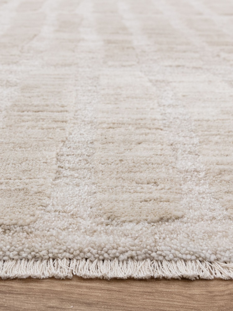Asiatic Rugs Cream Laurent Grid Rug - Image 7 of 7