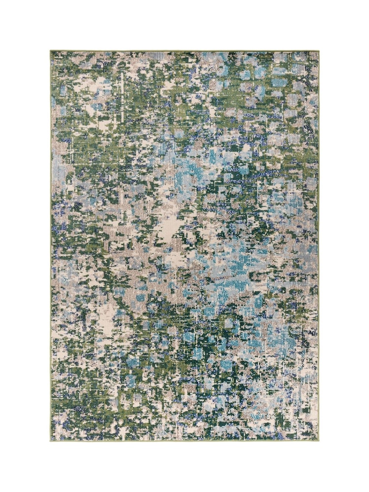 Green Colores Cloud Abstract Rug - Image 2 of 7