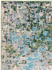 Green Colores Cloud Abstract Rug - Image 6 of 7