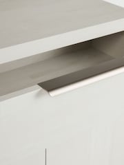 White Bronx Oak Effect Small Sideboard - Image 12 of 12