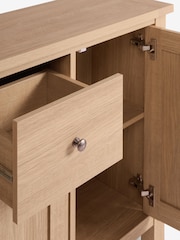 Natural Malvern Oak Effect Large Slim Sideboard - Image 11 of 11