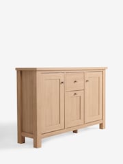 Natural Malvern Oak Effect Large Slim Sideboard - Image 9 of 11