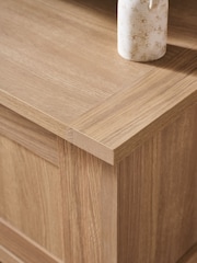 Natural Malvern Oak Effect Up to 80 inch Slim TV Unit - Image 5 of 6