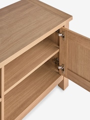 Natural Malvern Oak Effect Up to 80 inch Slim TV Unit - Image 10 of 10