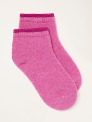 FatFace Pink Thermal Lounge Socks - Image 1 of 2