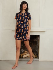Chelsea Peers Meerkat Print Short Pyjamas Set - Imagen 5 de 5