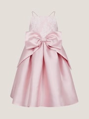 Monsoon Juniper Satin Lace Bow Bridesmaid Dress - Imagen 1 de 3