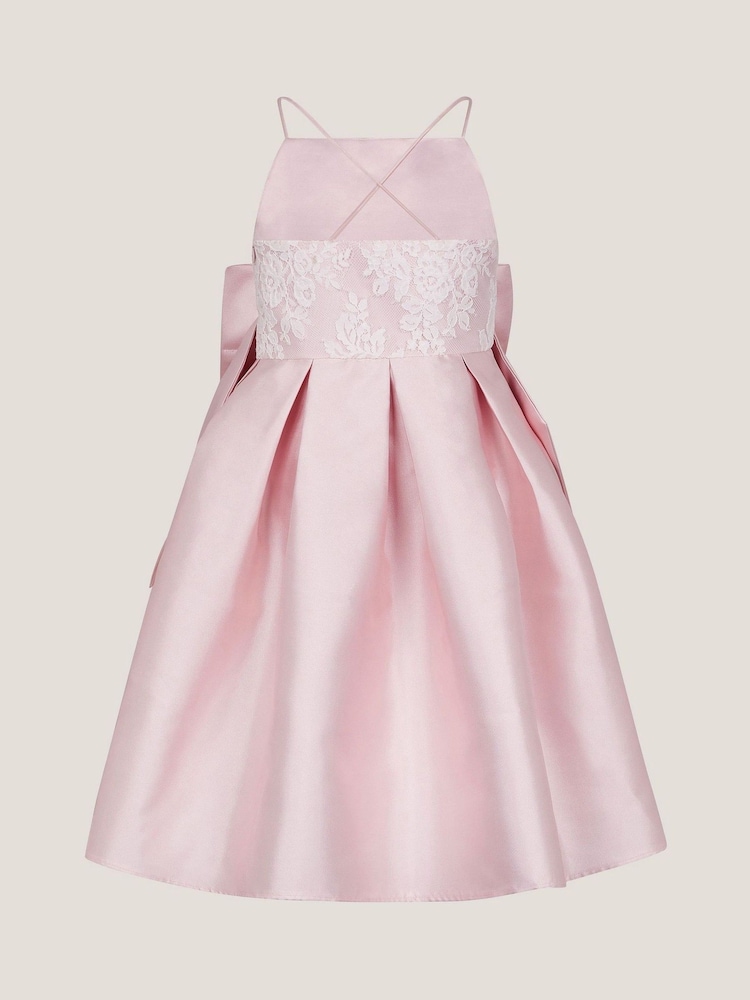 Monsoon Juniper Satin Lace Bow Bridesmaid Dress - Imagen 2 de 3