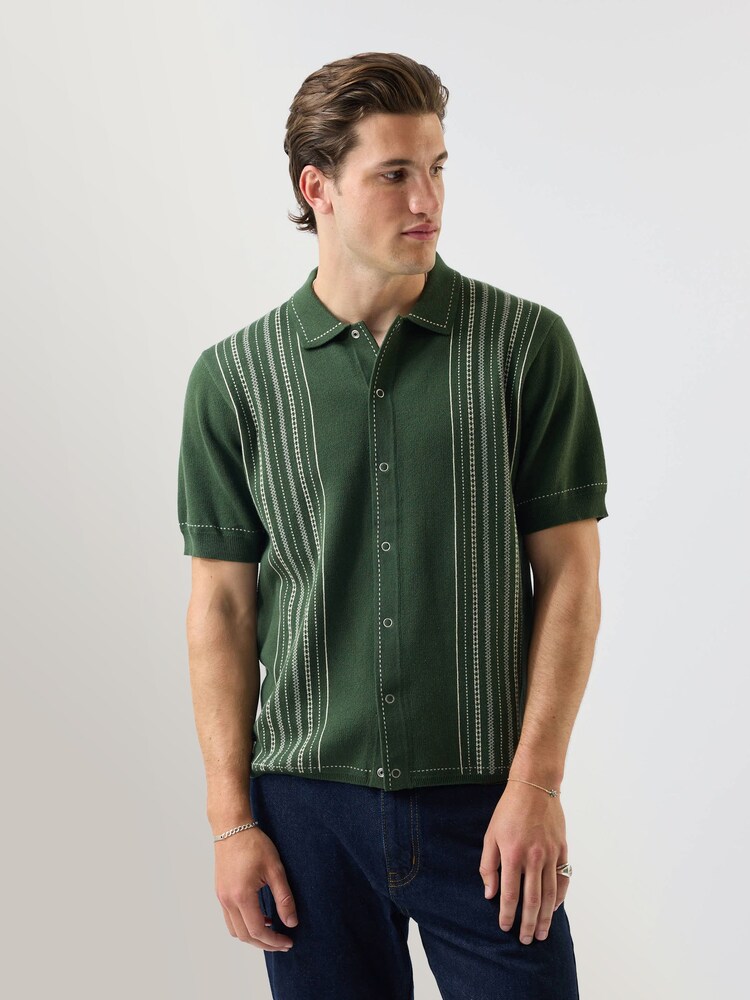 Percival Green Accolades Knitted Shirt - Image 2 of 9