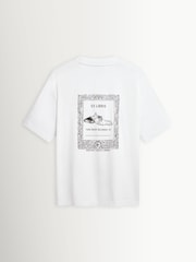 Percival White Ex Libris Oversized T-Shirt - Image 7 of 7
