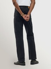 Percival Black Straight Leg Denim Jeans - Image 3 of 7