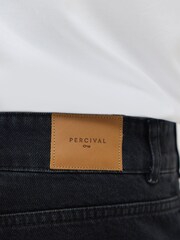 Percival Black Straight Leg Denim Jeans - Image 6 of 7
