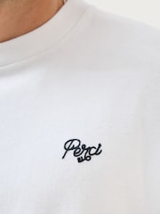 Percival White Du Temps Oversized T-Shirt - Image 4 of 7
