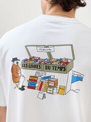 Percival White Du Temps Oversized T-Shirt - Image 5 of 7