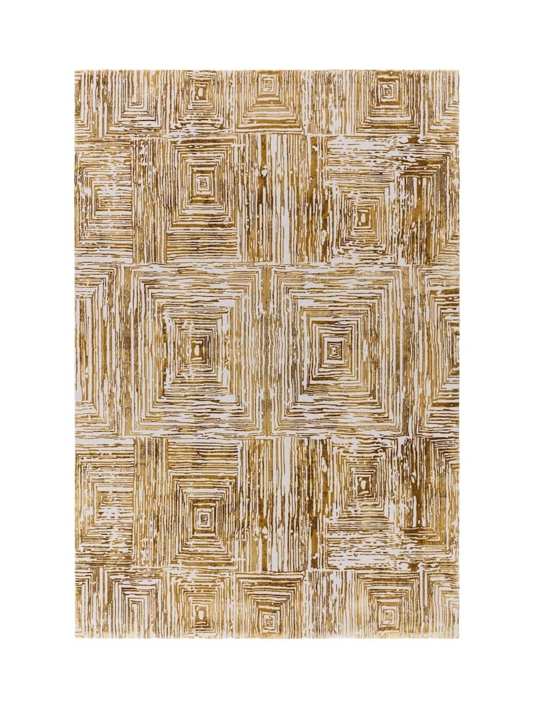 Gold Kuza Portrait Lustre Rug - Image 2 of 6