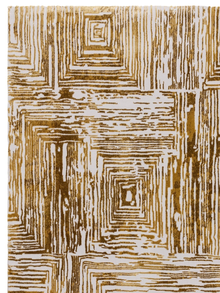 Gold Kuza Portrait Lustre Rug - Image 6 of 6