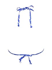 Pour Moi Blue Triangle Laguna Beach Reversible Bikini Top - Image 4 of 4