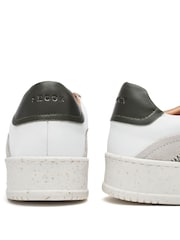 Moda in Pelle Sh Emery Zigzag Stitch Leather White Trainers - Image 5 of 5