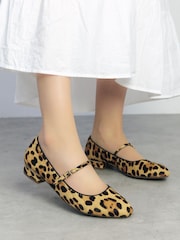 Moda in Pelle Animal Florentin Block Heel Maryjane Shoes - Image 1 of 4
