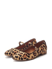 Moda in Pelle Animal Florentin Block Heel Maryjane Shoes - Image 2 of 4