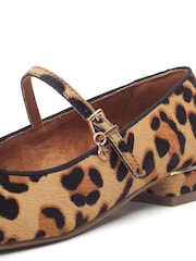 Moda in Pelle Animal Florentin Block Heel Maryjane Shoes - Image 4 of 4